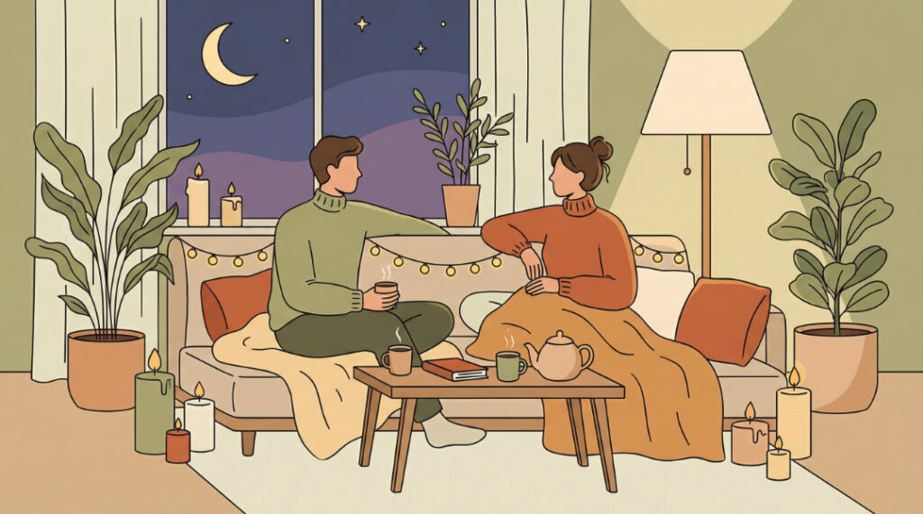 在家約會怎麼做：冬季暖心客廳儀式感佈置靈感