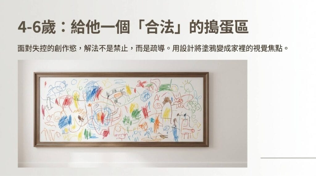 兒童房設計創意：4-6歲專屬塗鴉牆，將藝術創作融入居家美學
