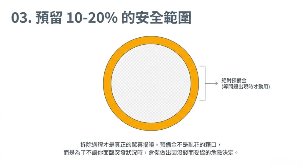 裝修預算安全範圍與預備金設定