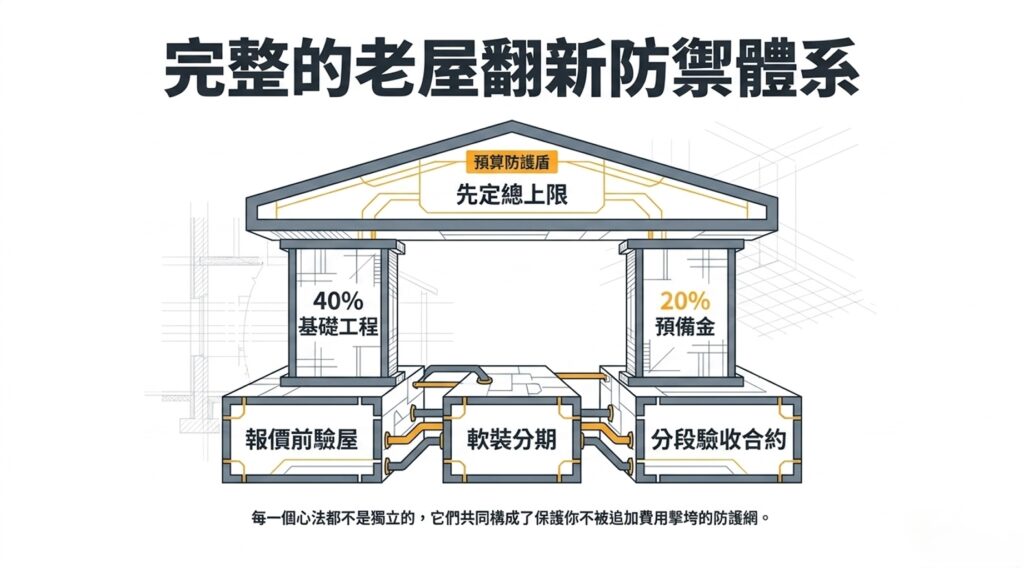 完整的老屋翻新防禦體系架構